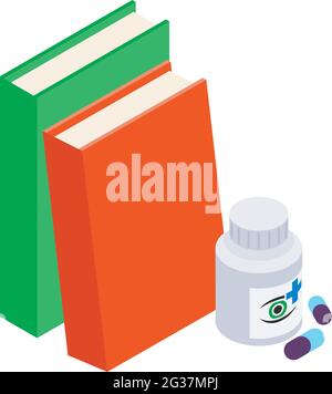 Symbol für die Augengesundheit. Isometrische Darstellung des Vektorsymbols für die Augengesundheit im Internet Stock Vektor