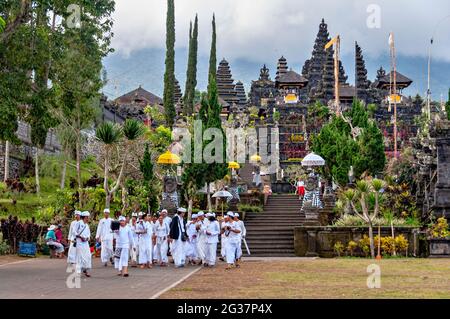 Pura Besakih Tempel, Bali, Indonesien. Stockfoto
