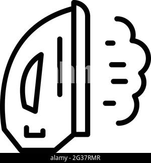 Eiserne Ikone des Perfektionismus. Skizzieren Perfektionismus Eisen Vektor-Symbol für Web-Design isoliert auf weißem Hintergrund Stock Vektor