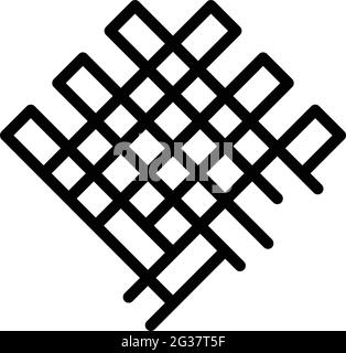 Perfektionismus mozaische Ikone. Skizzieren Perfektionismus mozaische Vektor-Symbol für Web-Design isoliert auf weißem Hintergrund Stock Vektor