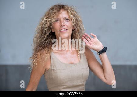 Madrid, Spanien. Juni 2021. Die Schauspielerin Carmen Conesa posiert während einer Porträtsitzung in Madrid. (Foto: Atilano Garcia/SOPA Images/Sipa USA) Quelle: SIPA USA/Alamy Live News Stockfoto