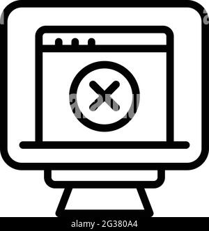 Datensuchmodul-Symbol. Vektorsymbol für das Web-Design, das auf weißem Hintergrund isoliert ist Stock Vektor