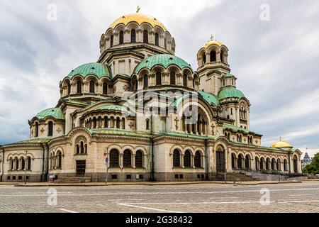 Kathedrale St. Aleksandar Nevski in Sofia, Bulgarien Stockfoto