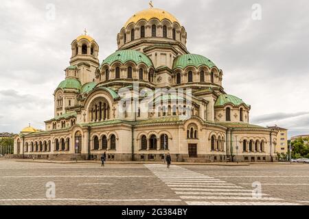 Kathedrale St. Aleksandar Nevski in Sofia, Bulgarien Stockfoto