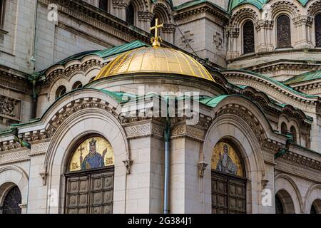 Kathedrale St. Aleksandar Nevski in Sofia, Bulgarien Stockfoto