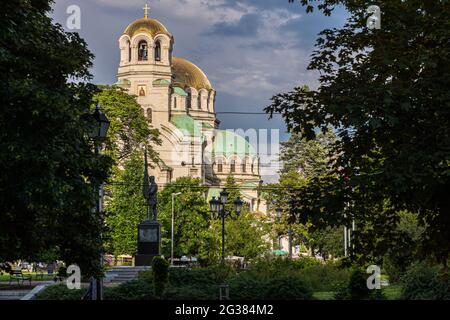 Kathedrale St. Aleksandar Nevski in Sofia, Bulgarien Stockfoto