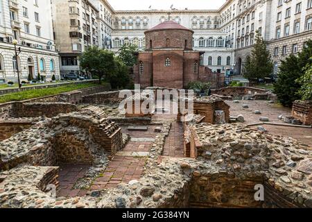 Die Kirche des heiligen Georg in Sofia, Bulgarien Stockfoto