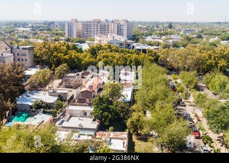 Luftaufnahme von Mendoza, Argentinien Stockfoto