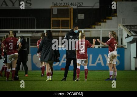 Bath, England 13. Januar 2021. FA Continental League Cup Viertelfinalspiel zwischen Bristol City und Aston Villa. Stockfoto