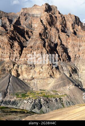 Photoksar Dorf - Zanskar Trek - Ladakh - Indien Stockfoto