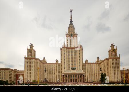 Lomonosov State University in Moskau Stockfoto