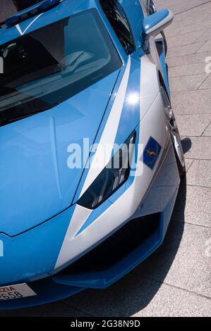 Lamborghini Huracan wird von der italienischen Polizei eingesetzt Stockfoto