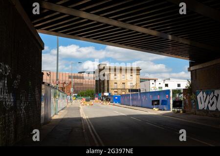 Der Bahnhof Curzon Street, Birmingham, wird im Rahmen der HS2-Bahnverbindung renoviert Stockfoto