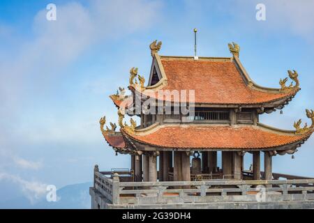 Bich Van Thien TU Tempel auf dem Fansipan Berg, Sapa, in der Lao Cai Provice von Vietnam Stockfoto