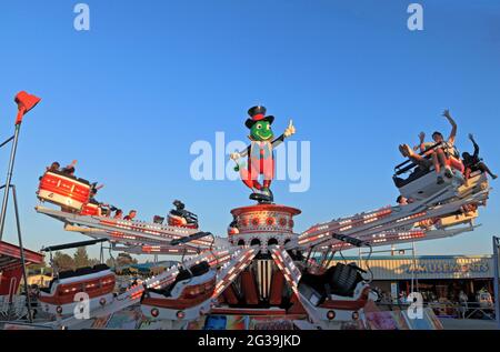 Hunstanton Funfair, Messe, Messegelände, Pleasure Beach, Norfolk, England, Großbritannien Stockfoto