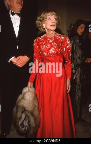 Bette Davis bei den Fünften jährlichen American Cinema Awards am 30. Januar 1988 im Beverly Hilton Hotel in Beverly Hills, Kalifornien Credit: Ralph Dominguez/MediaPunch Stockfoto