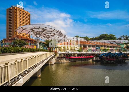 Clarke Quay im Singapore River Planning Area in singapur Stockfoto