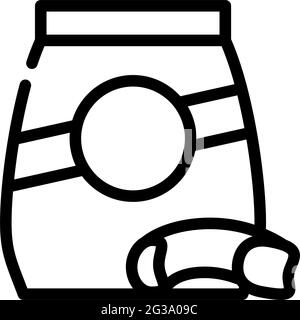 Abbildung des Symbols für die Mista-Pasta-Linie Stock Vektor