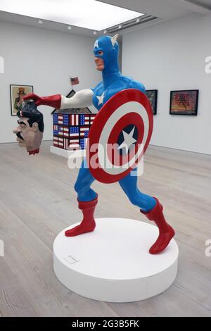 Non Exclusive: Der Künstler Ben Turnbull präsentiert American History Remix, eine Retrospektive Ausstellung, die durch 150 Jahre bewegte Vergangenheit Amerikas führt Stockfoto