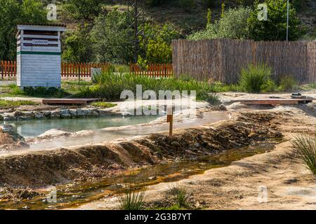 Mineralbäder Rupite bei Petrich, Bulgarien Stockfoto