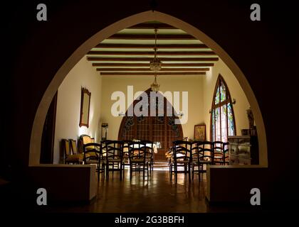 Innenraum des modernistischen Hauses von Can Raspall in La Garriga (Vallès Oriental, Barcelona, Katalonien, Spanien) Stockfoto