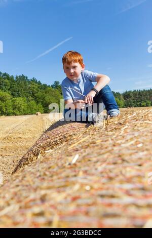 Porträt eines Jungen Stockfoto