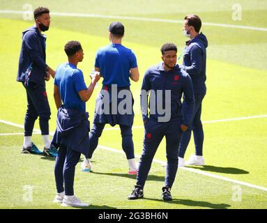 WEMBLEY, Großbritannien, JUNI 13: Während der Europameisterschaft der Gruppe D zwischen England und Kroatien im Wembley-Stadion in London am 13. Juni 2021 Stockfoto