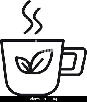 Vektorgrafik für Teetassen-Symbole Stock Vektor