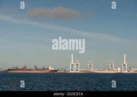 Blick auf den Hafen von Vancouver Stockfoto