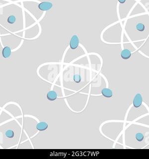 Moleküle isoliert auf weißem Hintergrund. Substanzatom Stock Vektor