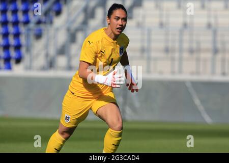 Wien, Österreich. Juni 2021. Manuela Zinsberger beim Freundschaftsspiel zwischen Österreich und Italien in der Wiener Neustadt Arena in Wien, Österreich. Kredit: SPP Sport Pressefoto. /Alamy Live News Stockfoto