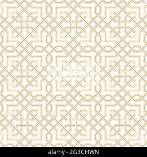 Geometrisches Muster, Traditioneller Arabisch-Islamischer Hintergrund, Vektorgrafik Stock Vektor