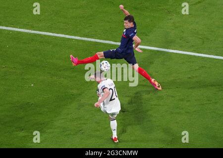MÜNCHEN, DEUTSCHLAND - 15. JUNI: Robin Gosens aus Deutschland während des UEFA Euro 2020-Spiels zwischen Frankreich und Deutschland in der Allianz Arena am 15. Juni 2021 in München (Foto: Andre Weening/Orange Picles) Stockfoto