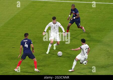 MÜNCHEN, DEUTSCHLAND - 15. JUNI: Kai Havertz aus Deutschland während des UEFA Euro 2020-Spiels zwischen Frankreich und Deutschland in der Allianz Arena am 15. Juni 2021 in München (Foto von Andre Weening/Orange Picles) Stockfoto