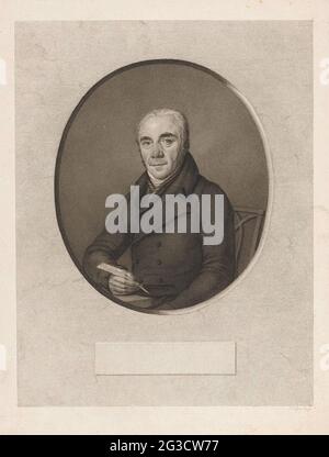 Porträt von Hendrik Rockman. Porträt von Hendrik Rockman, Hebamme in Amsterdam. Stockfoto