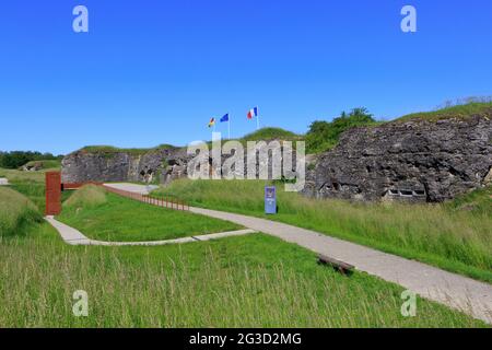 Der erste Weltkrieg Fort Douaumont (Fort de Douaumont) in Douaumont (Meuse), Frankreich Stockfoto