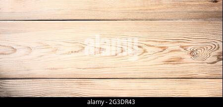 Kiefernholzstruktur. Heller Holzplanken Hintergrund Stockfoto