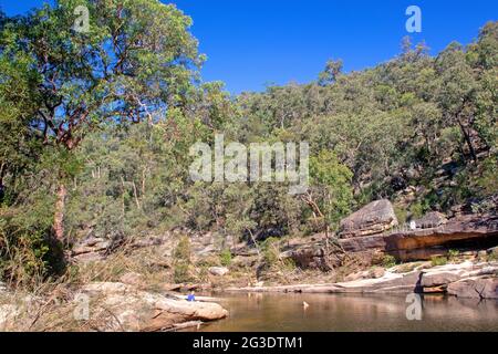 Jellybean Pool, Blue Mountains National Park Stockfoto