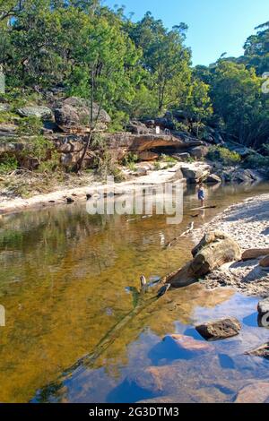 Jellybean Pool, Blue Mountains National Park Stockfoto