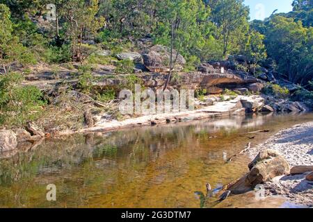 Jellybean Pool, Blue Mountains National Park Stockfoto