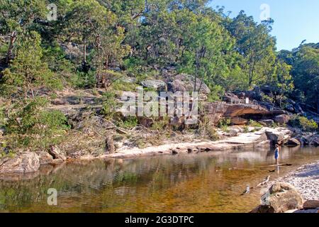 Jellybean Pool, Blue Mountains National Park Stockfoto