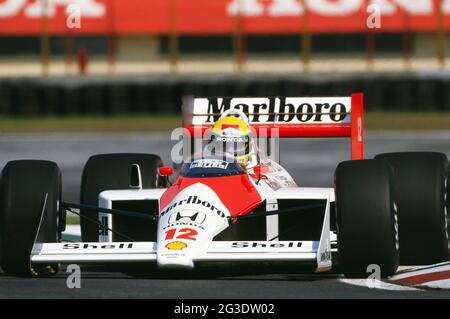 Ayrton Senna. Großer Preis von Mexiko 1988 Stockfoto