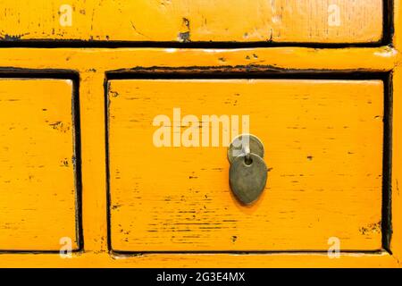 Details von antiken chinesischen Möbelstücken Stockfoto