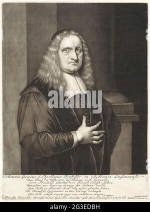 Porträt von Johannes Cocceius. Johannes Coch (Cocceius), deutsch-niederländischer Theologe, Philologe und Professor in Folge Bremen, Franeker und Leiden. Stockfoto