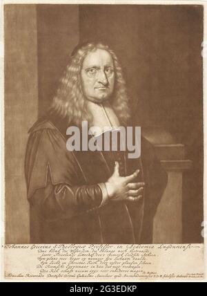 Porträt von Johannes Cocceius. Johannes Coch (Cocceius), deutsch-niederländischer Theologe, Philologe und Professor in Folge Bremen, Franeker und Leiden. Stockfoto