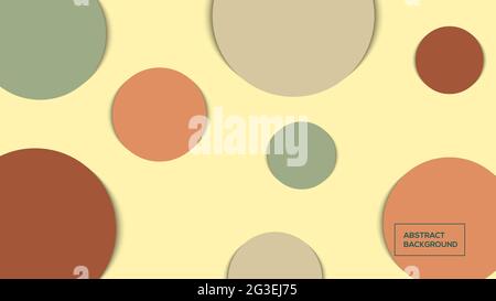 Polka dot Kreis Papier geschnitten abstrakten Hintergrund Vektor Illustration am besten für Hintergrund, Poster und Tapete Stock Vektor