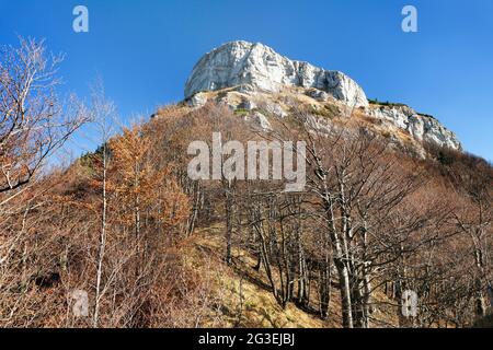 Gipfel des Klak, Herbstansicht von Mala Fatra, Karpaten, Slowakei Stockfoto