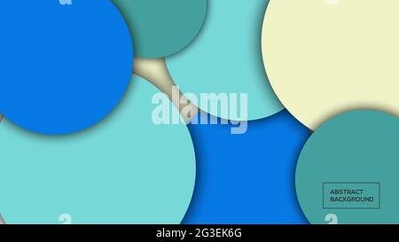 Blaue Farbe Kreis Welle abstrakten Hintergrund Vektor Illustration am besten für Hintergrund, Poster und Banner-Design Stock Vektor