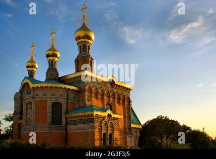 Russische Kapelle Darmstadt Stockfoto