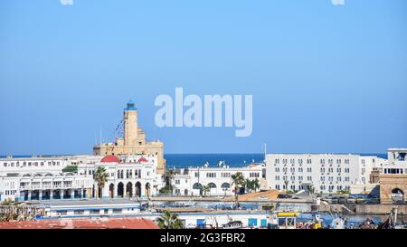 Schöne Aussicht auf Algier Fischerei, La Pêcherie d'Alger. Stockfoto